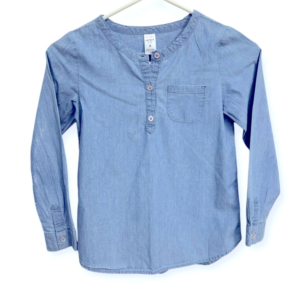 Carter's Blue Button Down Shirt Long Sleeve‎ Casual